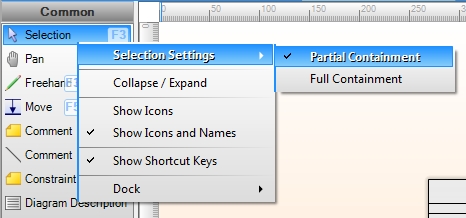 Selection Settings