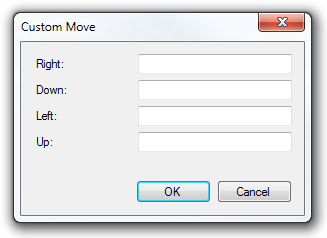 Custom Move dialog