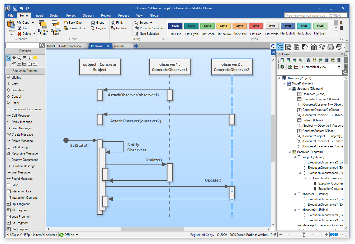 Software Ideas Modeler - Main Screen