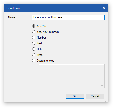 Condition Editor