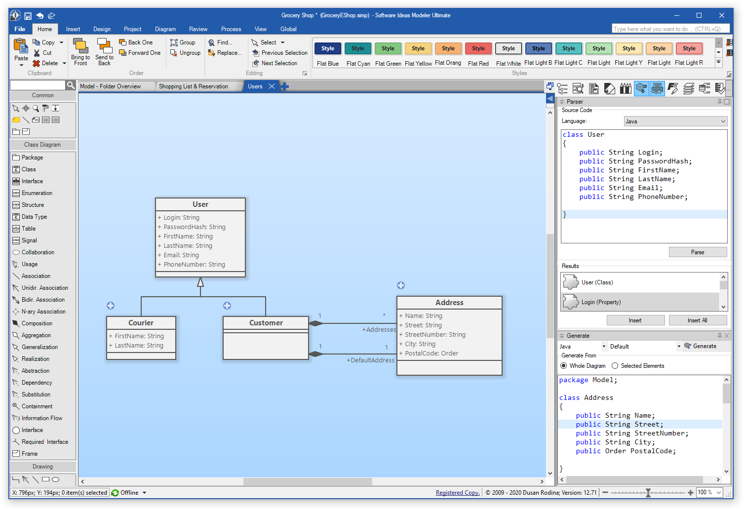Java UML Diagram Tool - Software Ideas Modeler