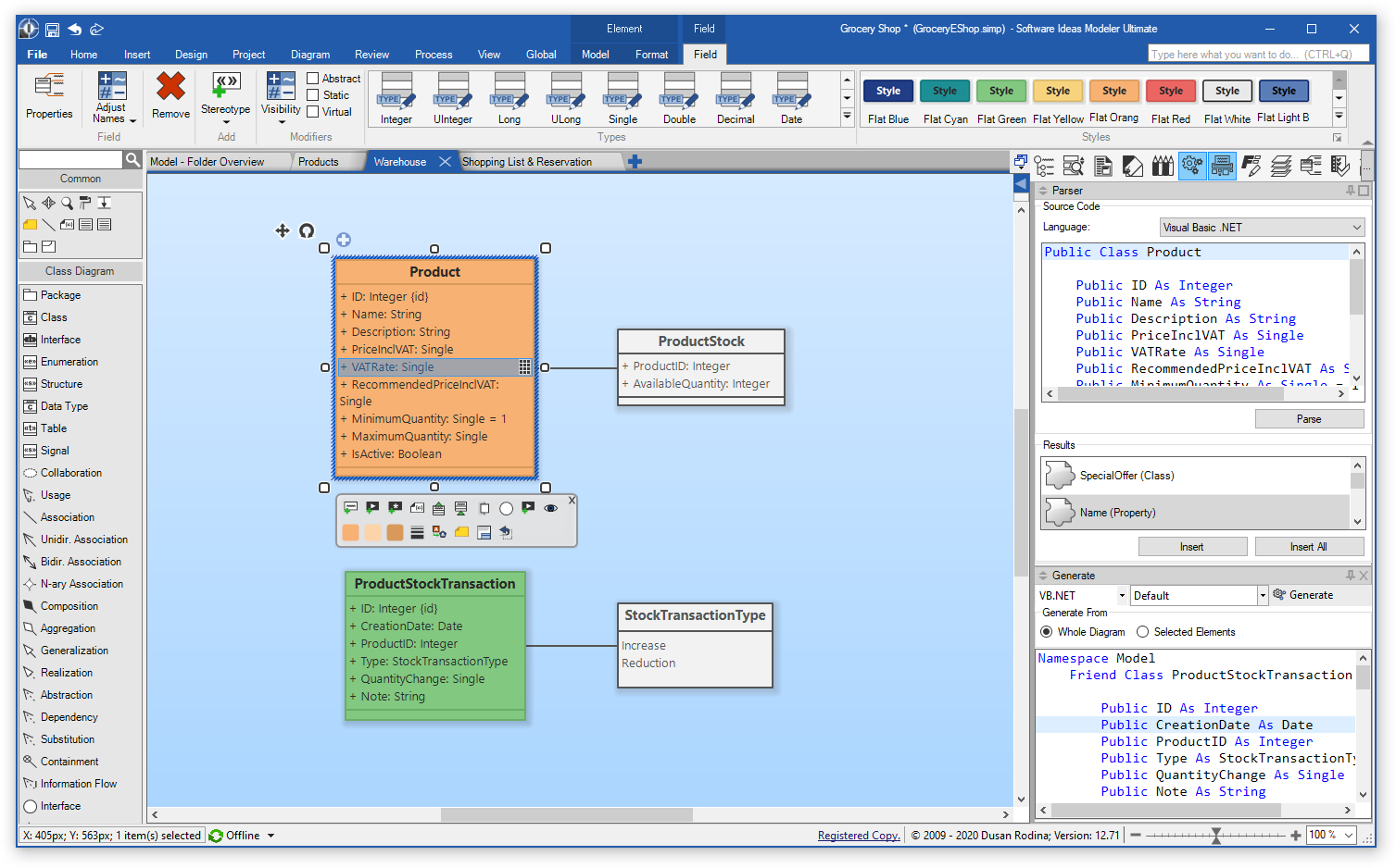 Viusal Basic UML Diagram Tool