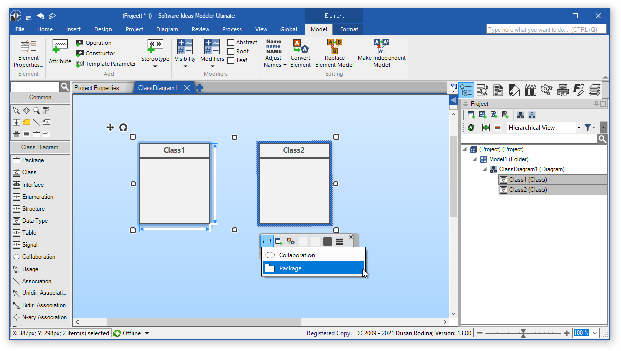 Improved Diagram Editor