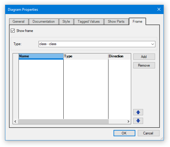 Diagram Frame Setting