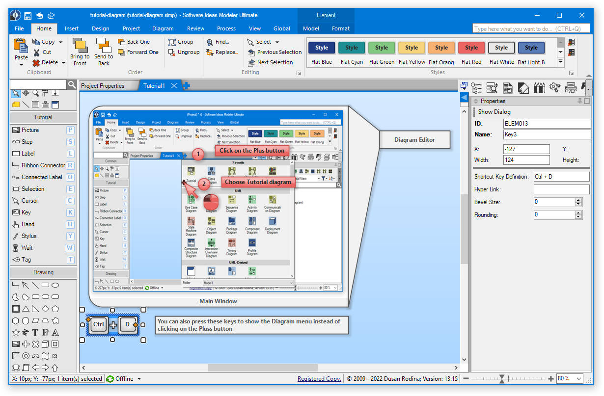 Tutorial Creator Window