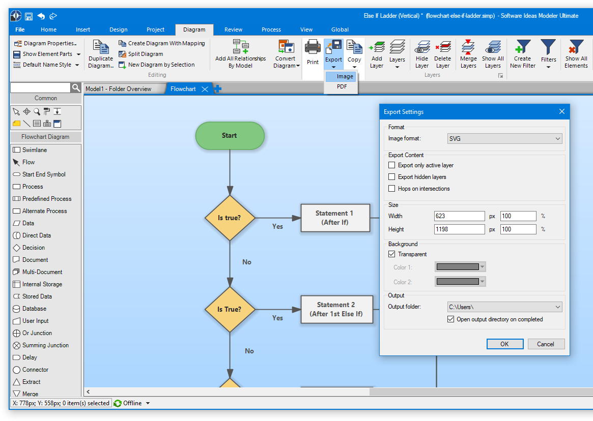 SVG Diagram Export