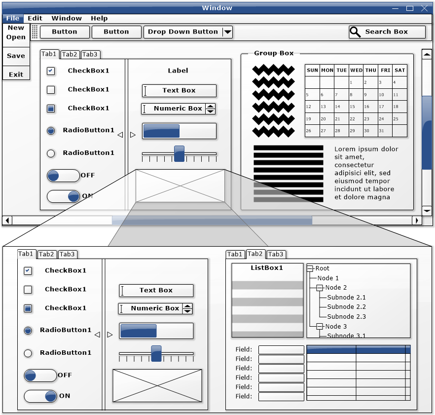 User Interface Diagram Overview