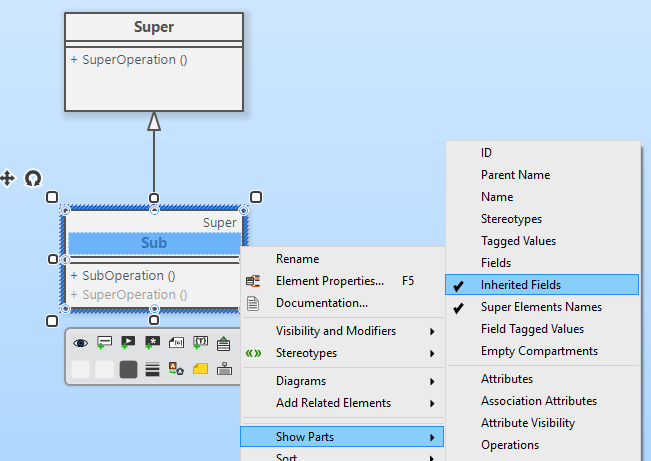 Superclass Name and Inherited Fields