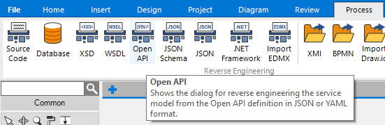 Open API specification import