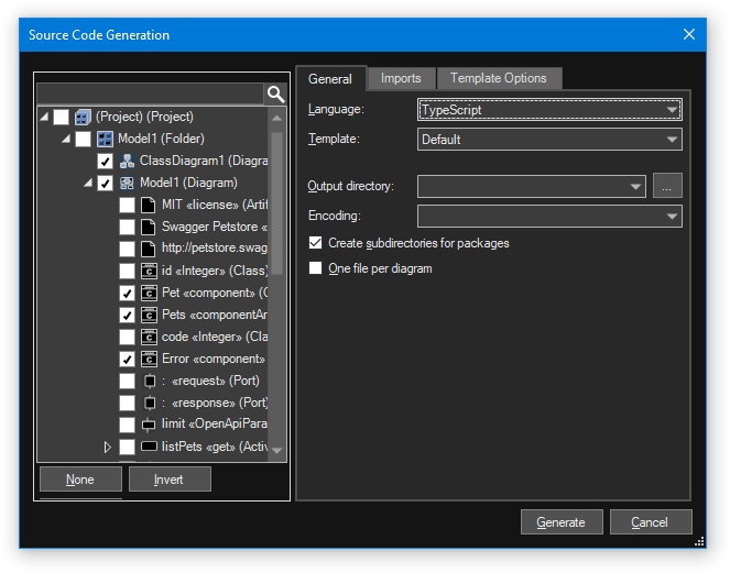 Generate Open API Specification Types