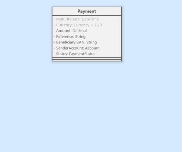 Adding a comment to a class (in a diagram editor).