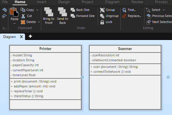 Copy Fields (Attributes, Operations) to Another Class