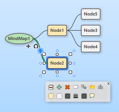 Mind Map collapsing