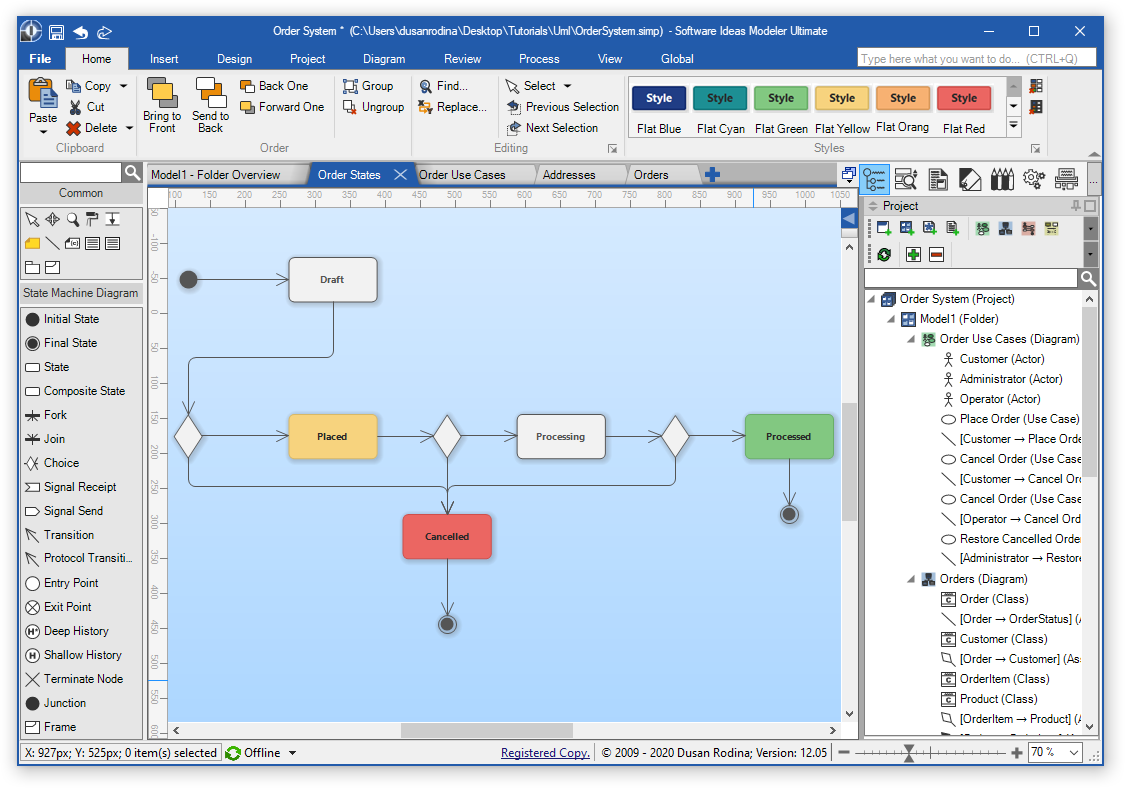 Software Ideas Modeler - Main Window