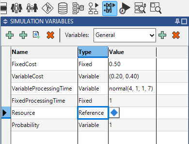 Simulation Variables Sidebar