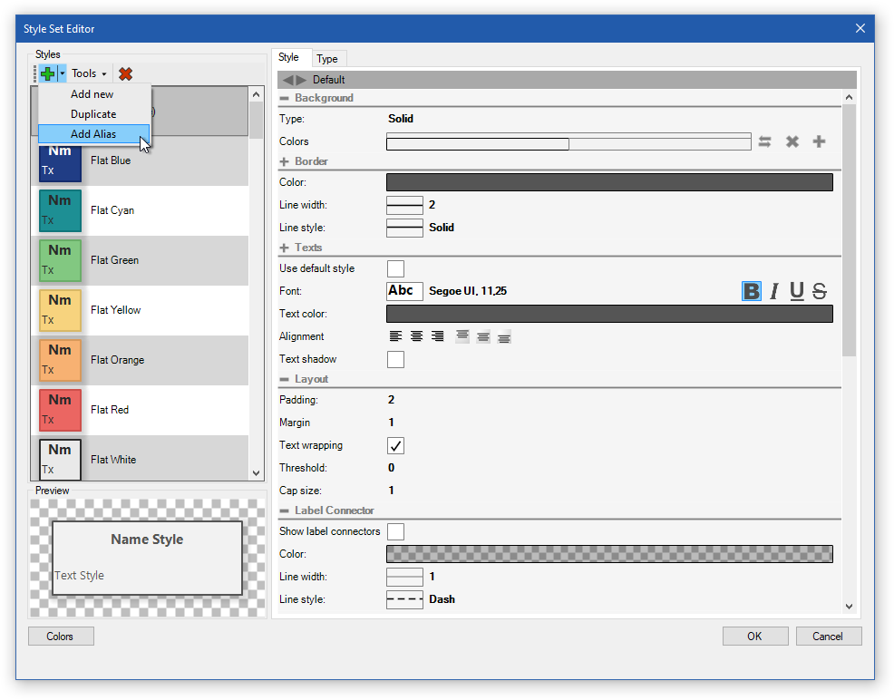 Style Set Editor