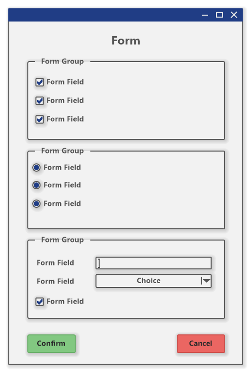 Form Wireframe (Example)