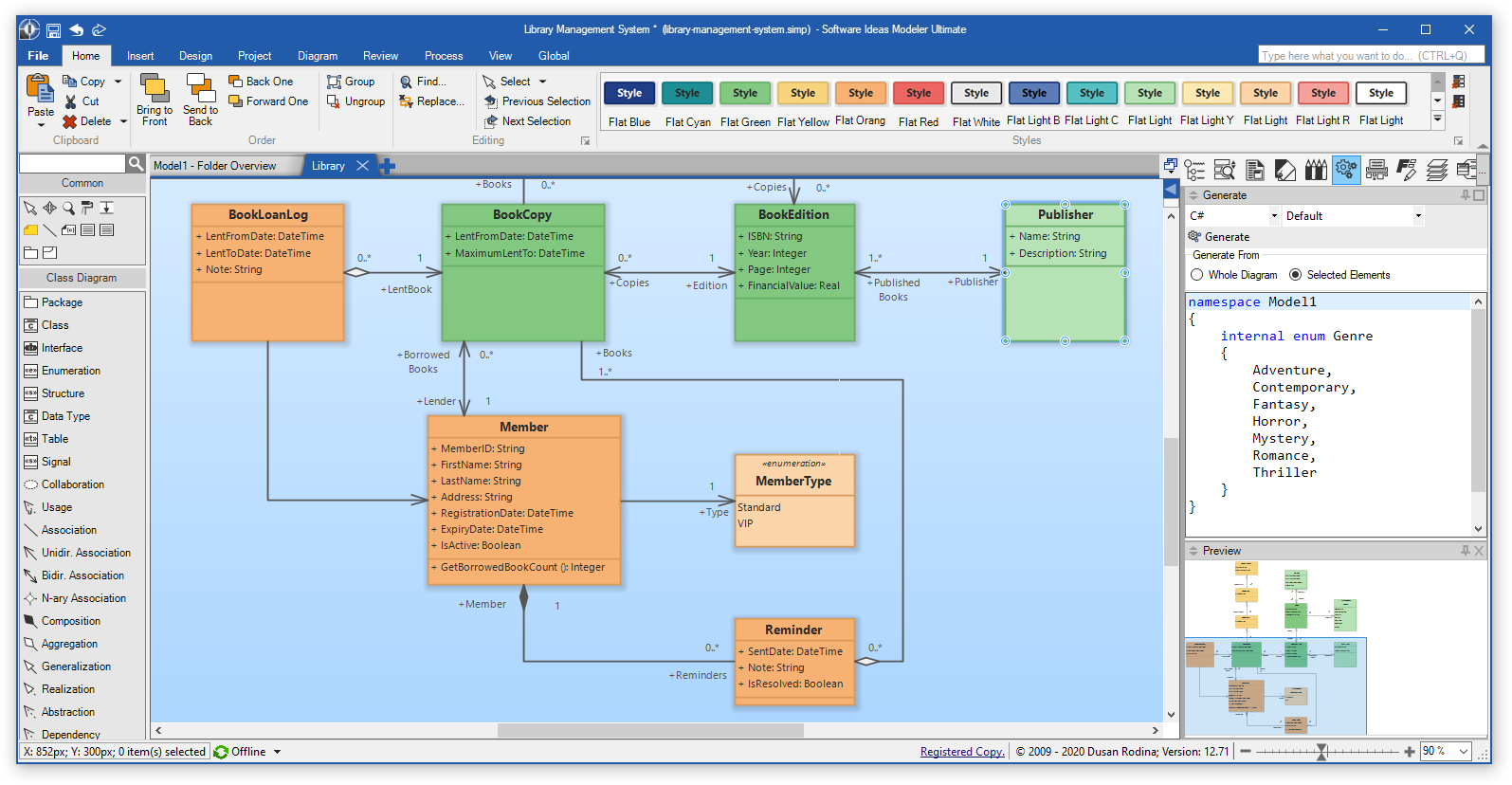 UML Editor - Software Ideas Modeler 12.71
