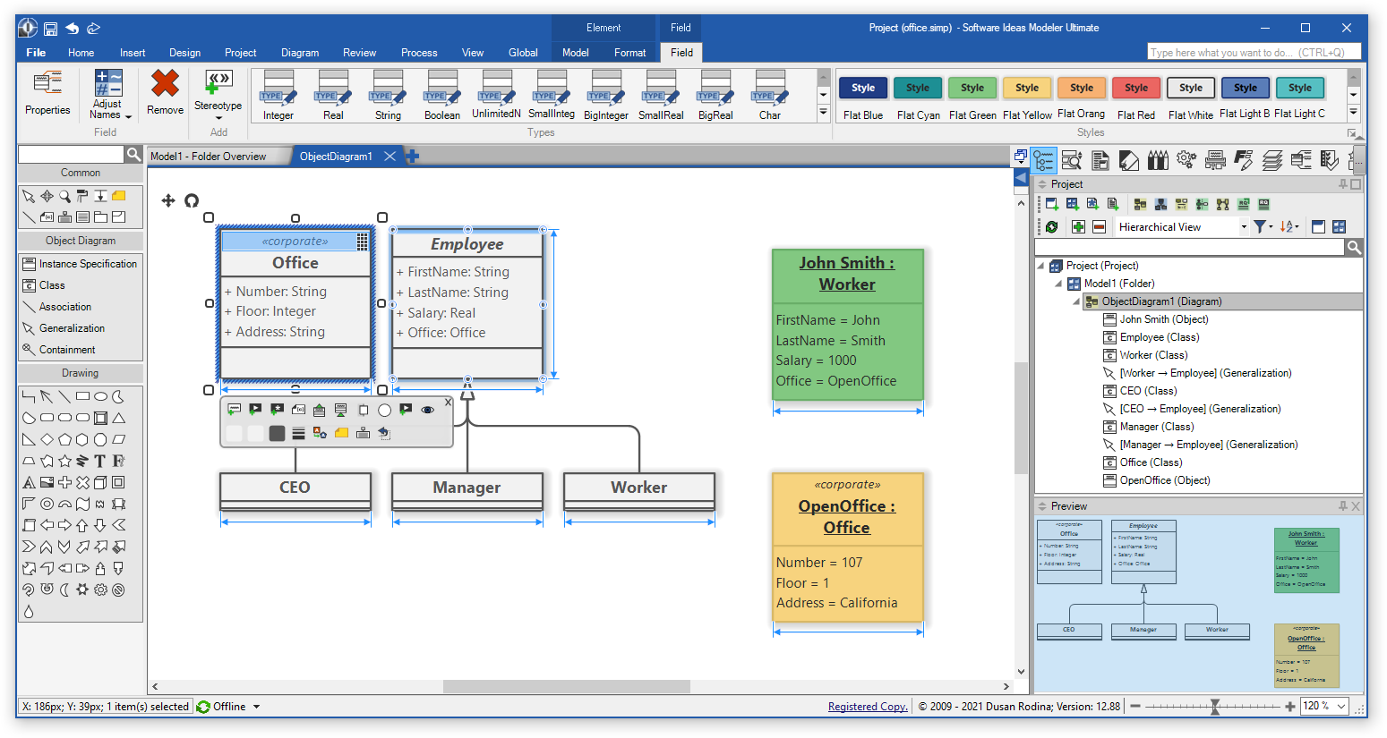Diagram Editor - Software Ideas Modeler 12.88