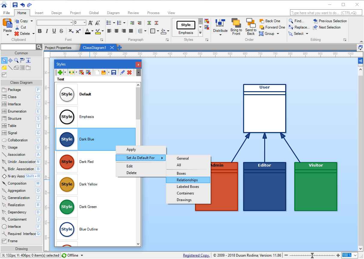 Software Ideas Modeler 11.86 - Improved Styling and Optimized Diagram Rendering